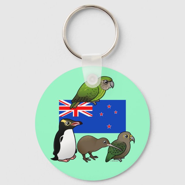 Llavero New Zealand Birdorables (Anverso)