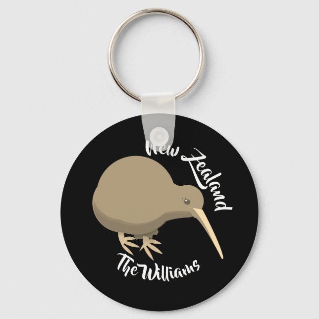 Llavero New Zealand Kiwi (Anverso)