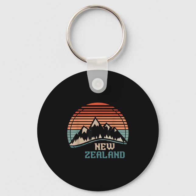 Llavero New Zealand Mountain Hiking Gift New Zealand  (Anverso)