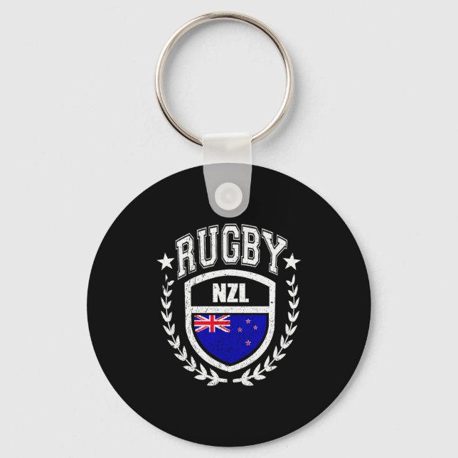Llavero New Zealand Rugby Equipment New Zealand Flag Vinta (Anverso)