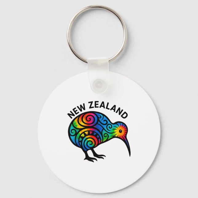 Llavero New Zealand Vacation, New Zealand Souvenirs, Kiwi  (Anverso)