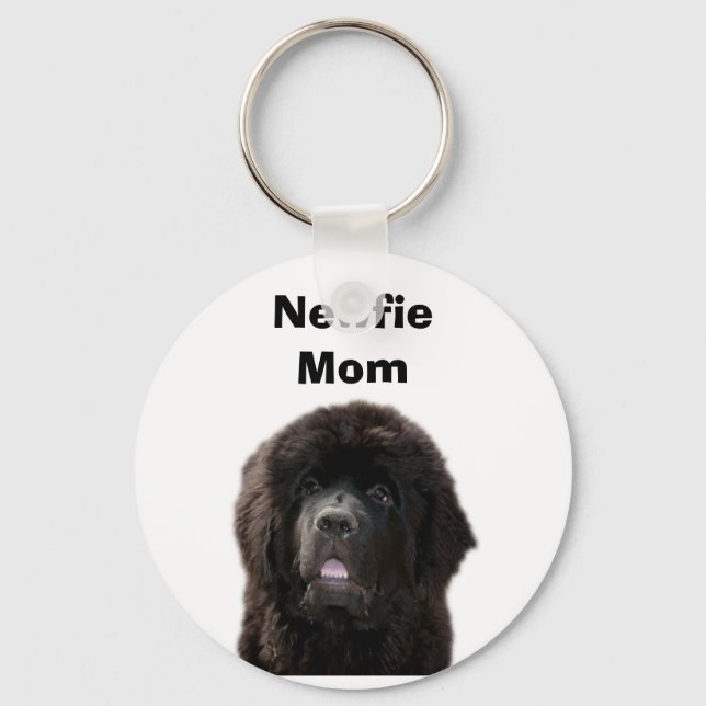 Llavero Newfie Mom Keychain (Anverso)
