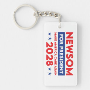 Llavero Newsom For President 2028 Keychain