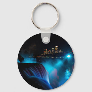 Llavero Niagara Falls en la noche