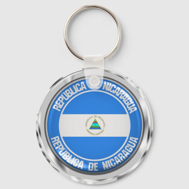 Llavero Nicaragua Round Emblem (Anverso)