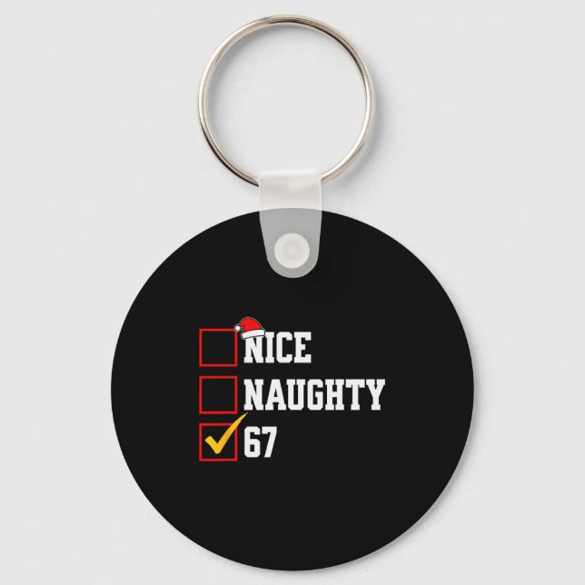 Llavero Nice Naughty 67 Christmas Six Seven Xmas Costume M (Anverso)