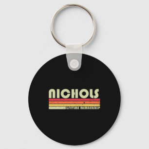 Llavero Nichols Surname Funny Retro Vintage años 90 Nacimi