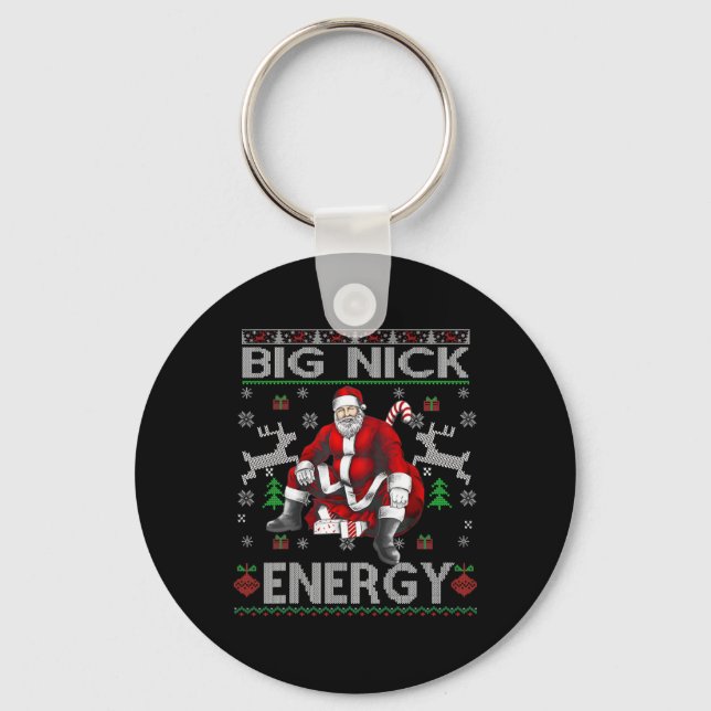 Llavero Nick Energy Funny Santa Navidades Feo Sater Men W (Anverso)