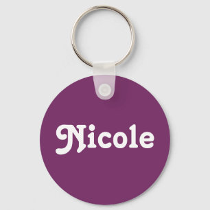 Llavero Nicole de la cadena clave