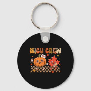 Llavero Nicu Crew Pumpkin Leaf Fall Nicu Nurse Thanksgivin