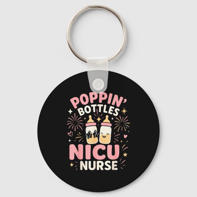 Llavero Nicu New Years Shirt, Nurse Png Bottles For The Ne (Anverso)
