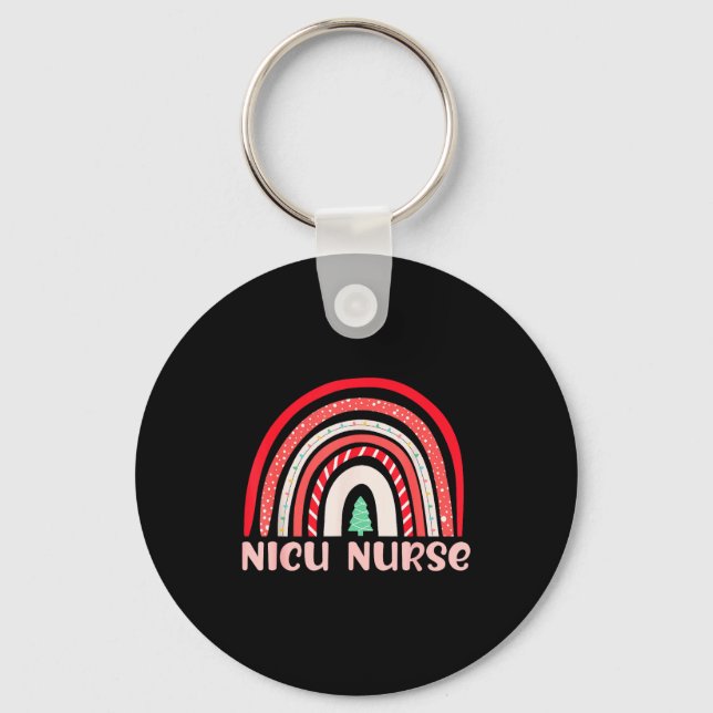 Llavero Nicu Nurse Neonatal Tiny Crew Christmas Holiday Nu (Anverso)