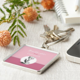 Llavero Nieta primera comunión rosa, cáliz