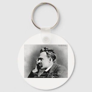 Llavero Nietzsche "No te mata" cita regalos y tees