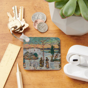 Llavero Nieve en abril de Maurice Prendergast, Arte Antigu