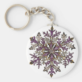 Llavero Nieve real púrpura | PERSONALIZABLE