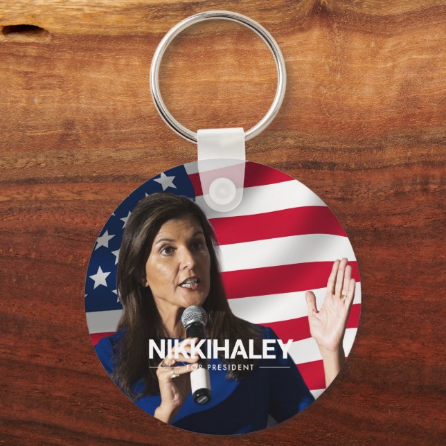 Llavero Nikki Haley para presidente 2024 (Anverso)
