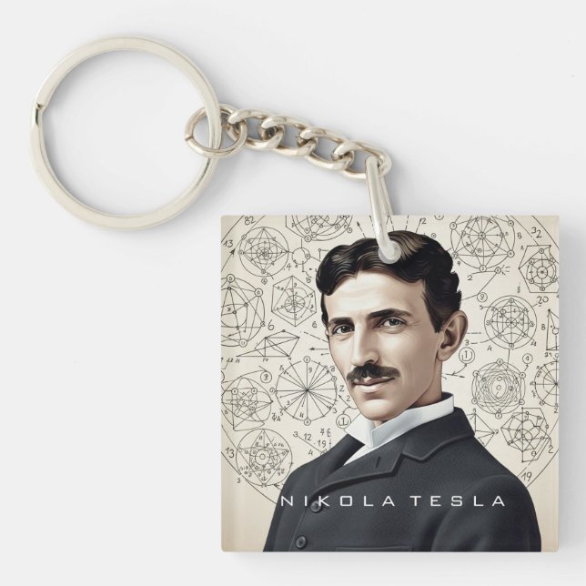 Llavero Nikola Tesla - 369 Clave para el Universo (Frente)