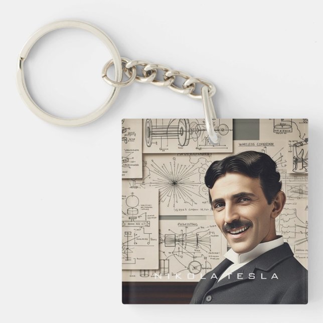 Llavero Nikola Tesla - 369 Key for the Universe (Frente)