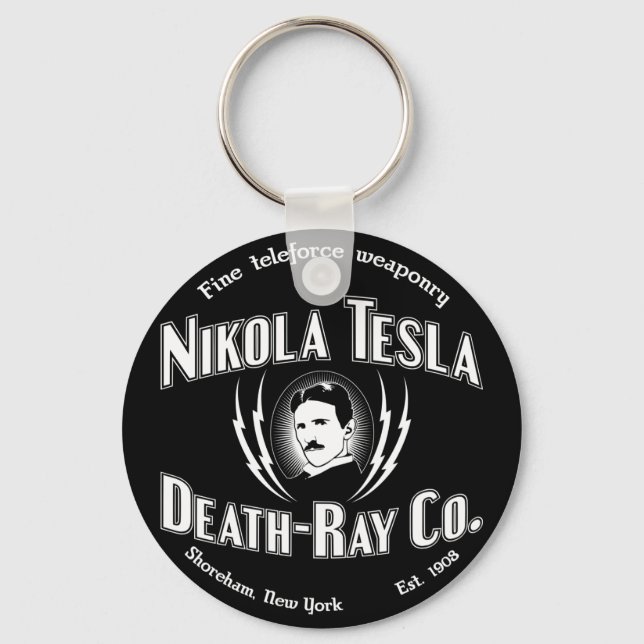 Llavero Nikola Tesla Death-Ray Co. (Anverso)
