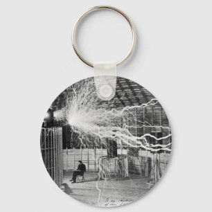 Llavero Nikola Tesla en su Laboratorio de Primavera de Col