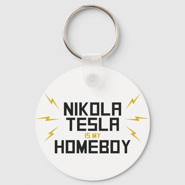 Llavero Nikola Tesla es mi hogar (Anverso)