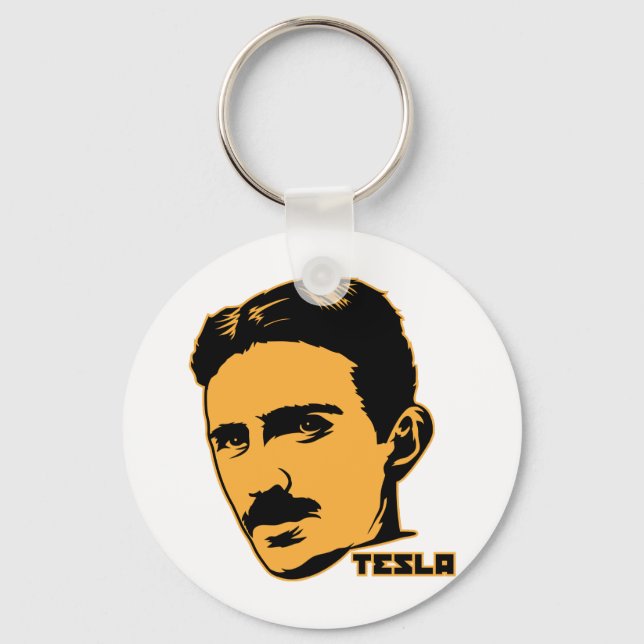 Llavero Nikola Tesla Portrait Keychain (Anverso)