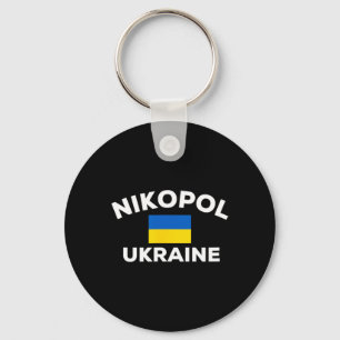 Llavero Nikopol Ucrania Bandera ucraniana País Ciudad Turi