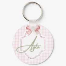 Niña Ayla Nursery Bow&Gingham personalizada