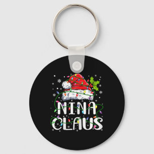 Llavero Nina Claus Navidades Santa Hat Familia Xma