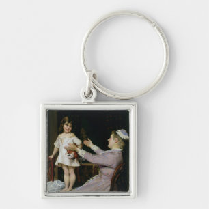 Llavero Niña con una muñeca y su enfermera, 1896