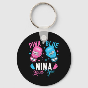 Llavero Nina Rosa O Azul Te Ama Boxear Revelación De Géner