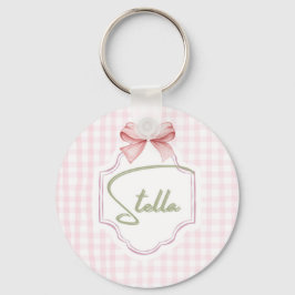 Llavero Niña Stella Bow&Gingham personalizada