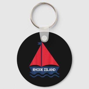 Llavero Niñas Niños Barco de Vela Rhode Island Toddler