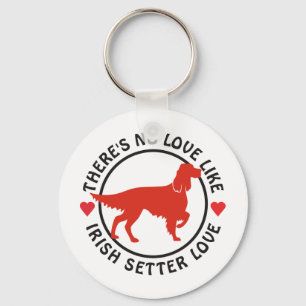 Llavero Ningún amor tiene gusto del amor de Irish Setter