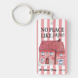 Llavero Ningún Lugar Como Hogar Wonky House Acrylic Keycha