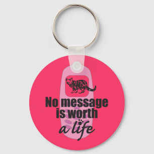 Llavero Ningún mensaje vale una vida