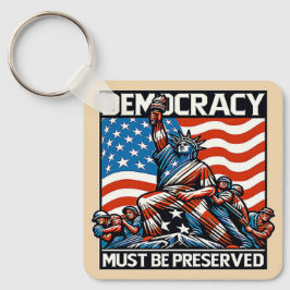 Llavero Ningún Rey salva la democracia