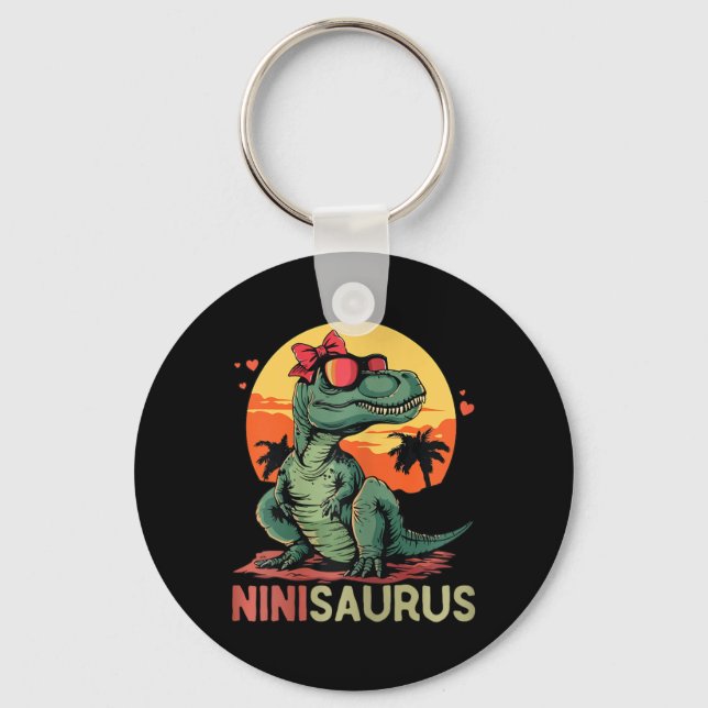 Llavero Ninisaurus Dino Dinosaur Nini-saurus T-rex Madre (Anverso)