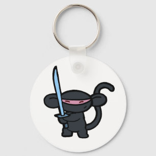 Llavero Ninja negro con espada - Sin palabras