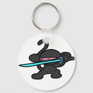 Llavero Ninja negro en Guardia-Ningunas palabras