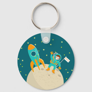 Llavero Niño astronauta en la fiesta de cumpleaños de la