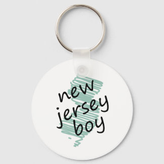Llavero Niño de Nueva Jersey en dibujo de mapa de Nueva Je