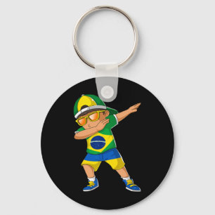 Llavero Niño medio brasileño medio ucraniano Brasil Ucrani