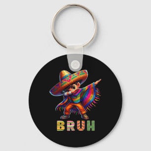 Llavero Niño mexicano Dabbing Poncho Cinco De Mayo Funny B
