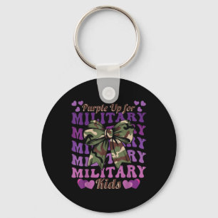 Llavero Niño Militar Camo Coquette Bow Morple Up Kids Bo