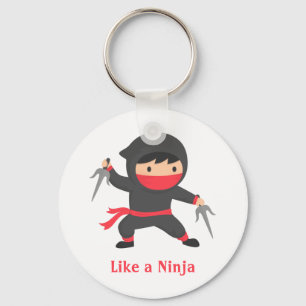 Llavero Niño Ninja lindo con armas chiitas para niños