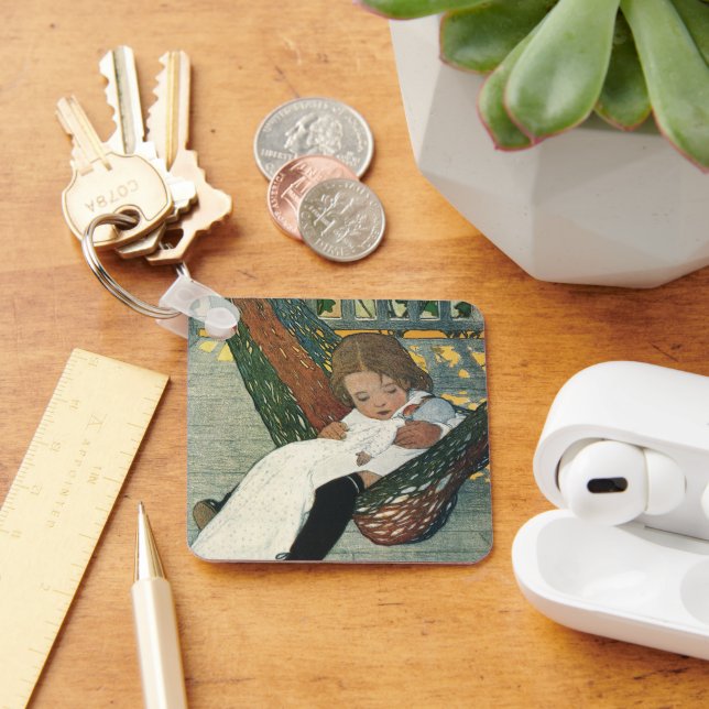 Llavero Niño ventilado con muñeca por Jessie Willcox Smith (Escritorio )