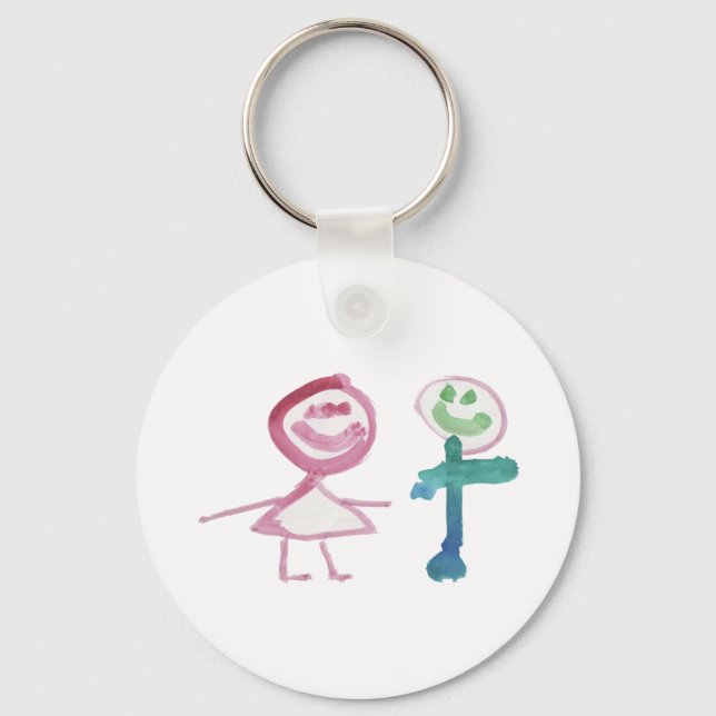 Llavero Niño y Chica (Anverso)