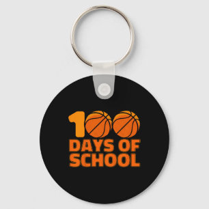 Llavero Niños 100 Días De Básquetbol Escolar 100 Días De S